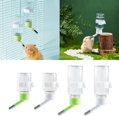 Automatic Hamsters Water Bottle Hanging Water Dispenser Bead Head Watering Bottle Drinking Supply for Small Animals Pet Supplies