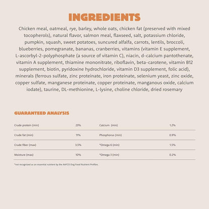 Coastal Grill, Dry Dog Food, Chicken Meal and Salmon Meal Adult Recipe with Grains, 25 lb Bag