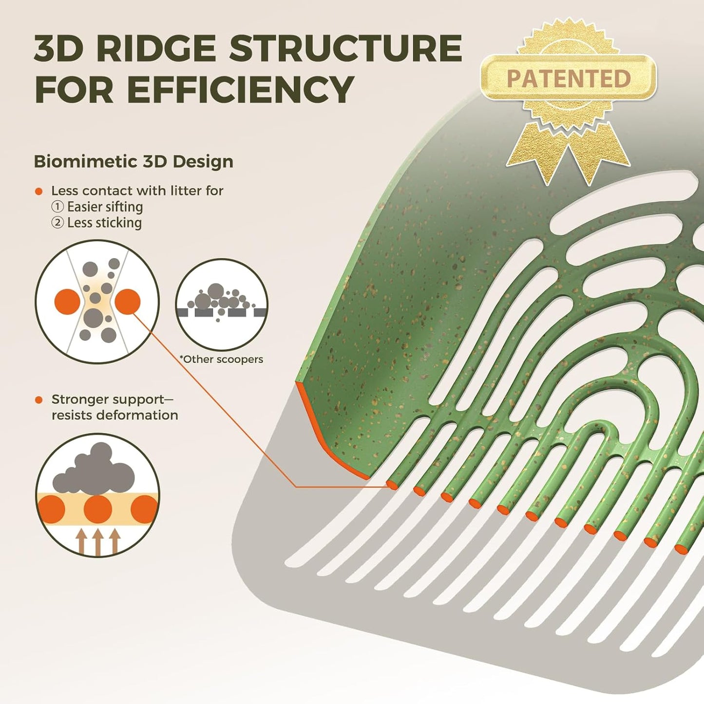 Cactus Cat Litter Scooper with Holder - 2 Replaceable Wheat Straw Plastic Shovels & ABS Handle and Box - Cat Litter Scoop with Bag & Trash Bag Storage - Premium Kitty Litter Scoop Green