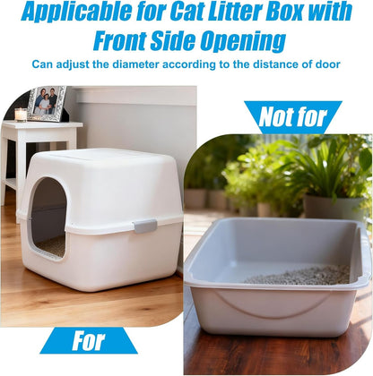 Mity rain Cat Litter Mat Broom for Litter and Cat Hair Remove, Easy to Clean Litter Box Accessories with Broom Design, Gift for People Who Love Cats