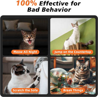 Tiniest Cat Shock Collar, Lightest Cat Training Collar with Remote for Small Cats 5-15lbs & Medium Large Cats/Puppies, Waterproof, Rechargeable, 1300ft Range（Orange）