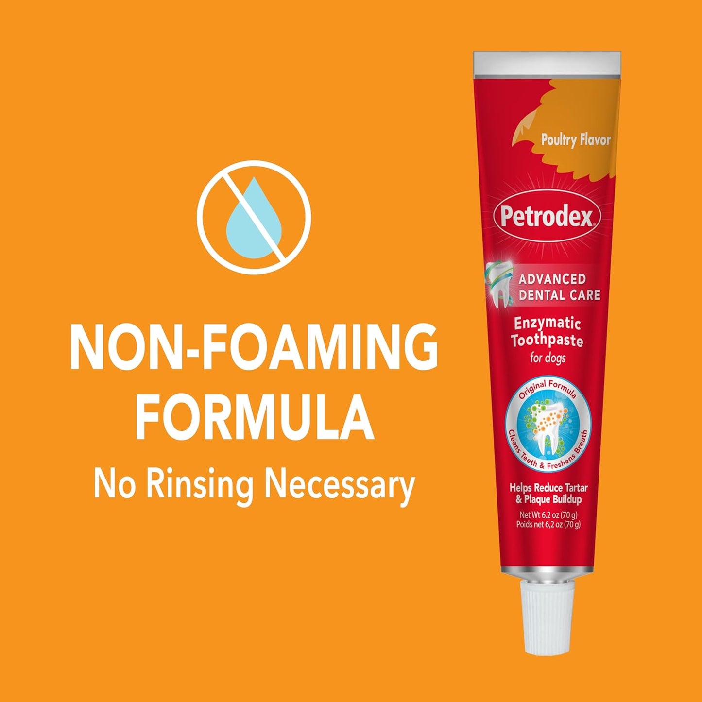 Petrodex Toothpaste for Dogs and Puppies, Cleans Teeth and Fights Bad Breath, Reduces Plaque and Tartar Formation, Enzymatic Toothpaste, Peanut Flavor, 2.5oz (Pack of 2)