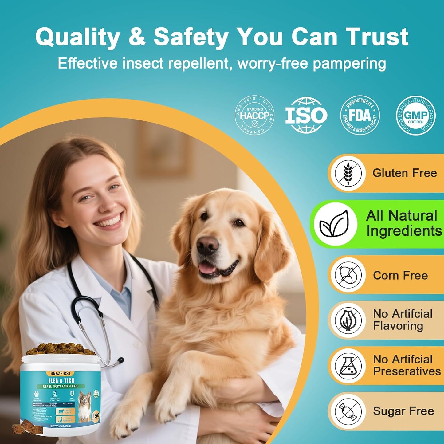 Dog (Chicken Flavor, 150 Chews)