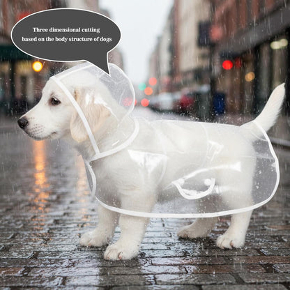 2pcs Dog Rain Poncho for Small Dogs Waterproof Dogs Raincoat with Hidden Leash Hole Adjustable Snaps Small Dog Raincoat Pet Hooded Cape for Bichon Poodle 4-8lbs