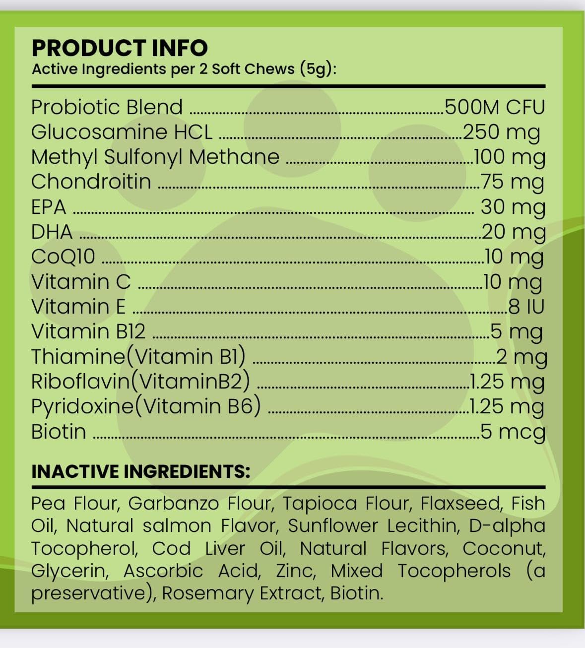 Dog Multivitamin, Chewable Dog Vitamins and Supplements for Hip & Joints, Skin & Coat, Omega 3 Fish Oil for Dogs- Senior & Puppy Multivitamin - Salmon- 120 Soft Chews