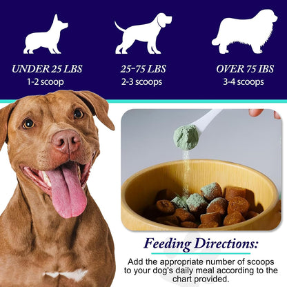 Dog Dental Powder - Dog Teeth Cleaning Powder - Tartar & Plaque Reducer - Bad Breath Solution - Easy Teeth Cleaning for Small, Medium, Large Dogs & Cats