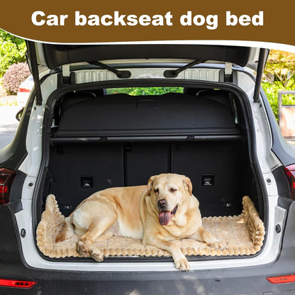 Backseat Pet Bed Mat for Car, Non-Slip Dog Car Seat Cover with Scratch-Proof Protection, Back Seat Extender for Dogs Compatible, Universal Fit for Cars SUVs Trucks (24.8x54 inch)