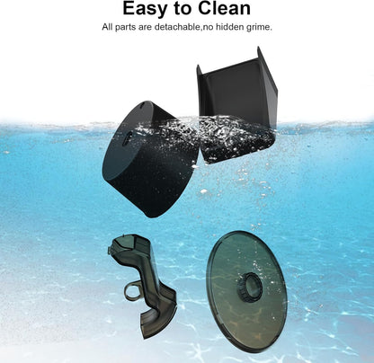 NPET 3L Automatic Cat Feeder, Wheel-Shaped Dry Food Dispenser Timed Pet Feeder for Cats and Small Dogs, 1-8 Meals Per Day - Programmable Portion Control (Black, WiFi Version)