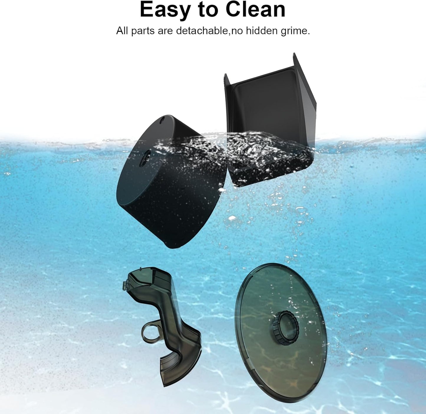 NPET 3L Automatic Cat Feeder, Wheel-Shaped Dry Food Dispenser Timed Pet Feeder for Cats and Small Dogs, 1-8 Meals Per Day - Programmable Portion Control (Black, WiFi Version)