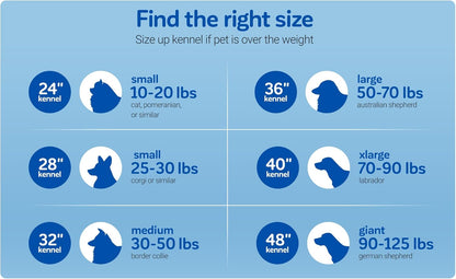 Petmate Vari Dog Kennel - Portable Dog Carriers & Crates for Medium Dogs, Airline-Friendly, Durable Plastic, Pet Carrier For Home and Travel, 32 Inches, Taupe and Black