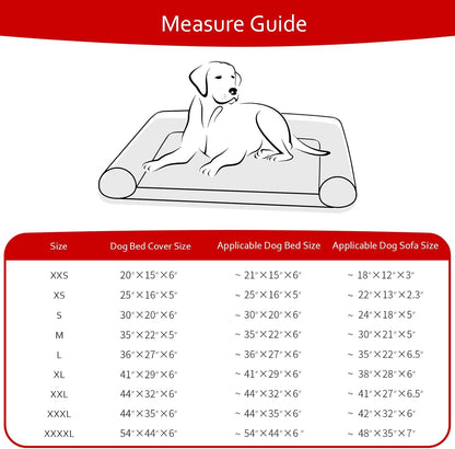 Waterproof Dog Bed Covers Replacement Washable Pet Hair Easy to Remove, Noiseless Quilted Puppy Pet Bed Cover Lovely Grey Star Print 27x36 Inches, for Dog/Cat, Cover Only