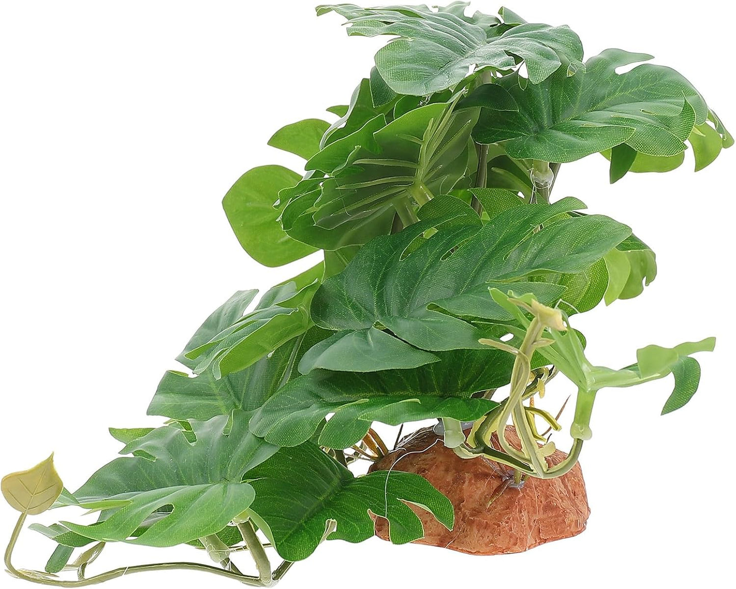 BESTonZON Reptile Tank Artificial Plants Landscape Decor Simulated Terrarium Hidden Plant for Lizard Turtle Spider Frog Habitat Box