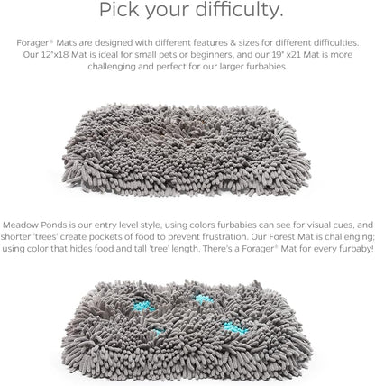 Pet Parents Forager Slow Feeder Dog Bowl & Snuffle Mat - SoftSnout, Non-Slip Backing (Forest 12")