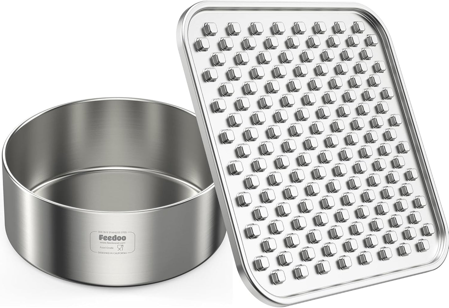 Stainless Steel Lick Mat+Water Bowl