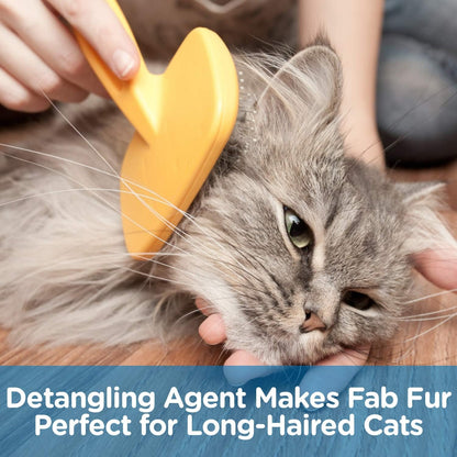 Pet MasterMind Fab Fur Kitty Cat Detangler Spray for Matted Hair | Premium, Natural, Unscented 8oz