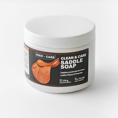 EQUI - CARE: Clean & Care Saddle Soap, Glycerin-Based soap with Added Moisturizers Designed to Clean and Condition Leather. Keep Your Leather tack and Equipment in top Condition.