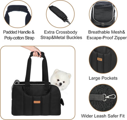 Dog Lift Harness Sling for Large Dogs & Dog Purse Carrier for Small Dogs Cats Rabbits Up to 13lbs