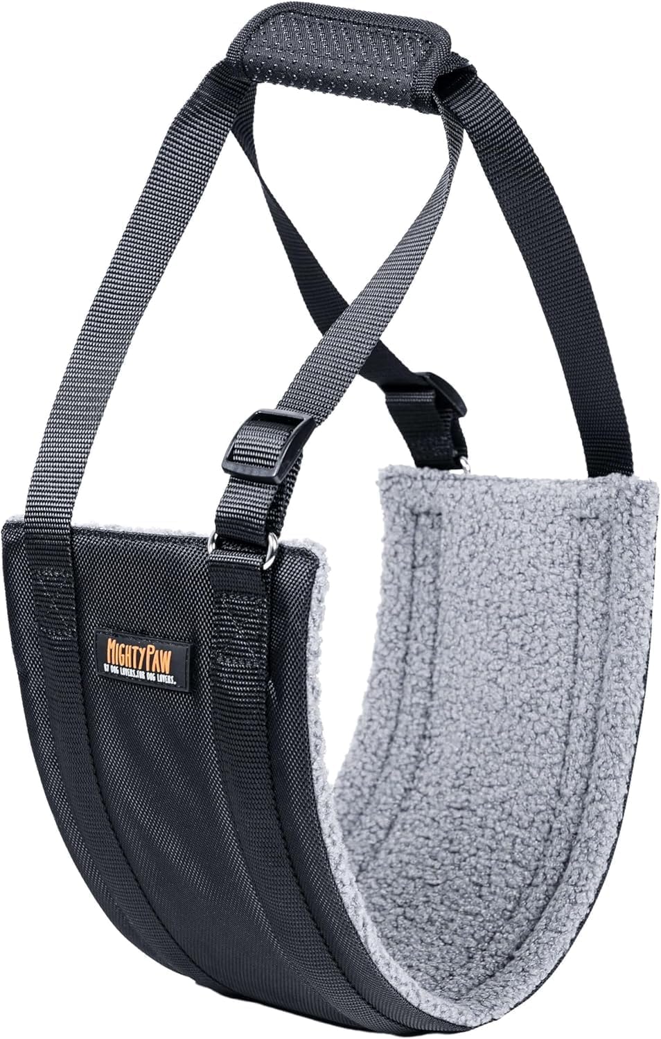 Mighty Paw Dog Lift Harness - 20-60 lbs Dog Hip and Hind Leg Support Sling - Comfortable Assistance for Elderly or Injured Pets with Hip and ACL Brace - Back Support Harness Carrying Sling - Medium