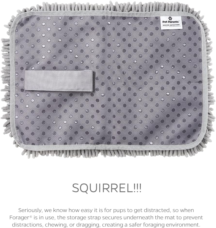 Pet Parents Forager Slow Feeder Dog Bowl & Snuffle Mat - SoftSnout, Non-Slip Backing (Forest 12")