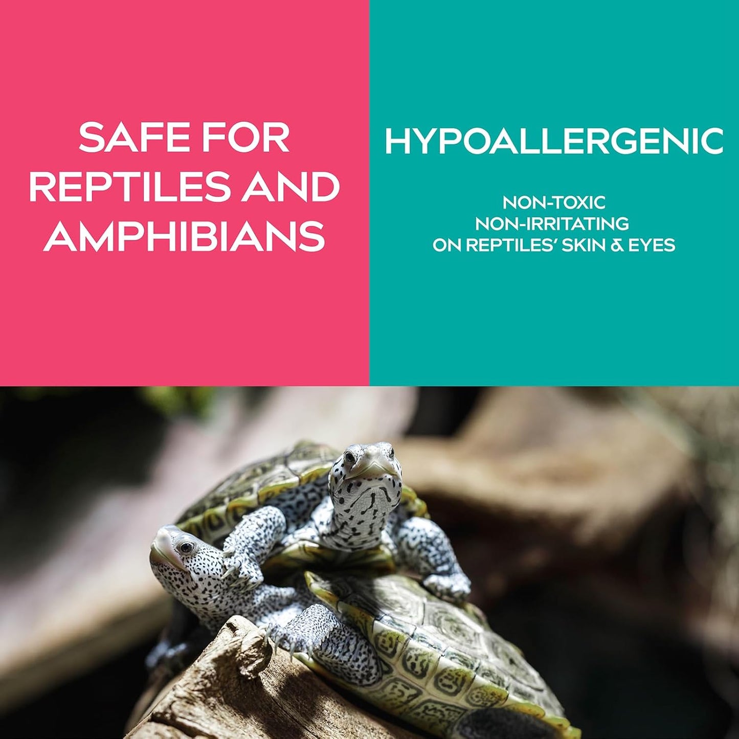 (2-Pack Value Set) Reptile Tank Odor Eliminator Spray – Unscented Natural Mineral Formula - Remove Waste Smells in Bearded Dragon and Turtle Tanks – 18 Fl Oz Total (2 x 9 Fl Oz)