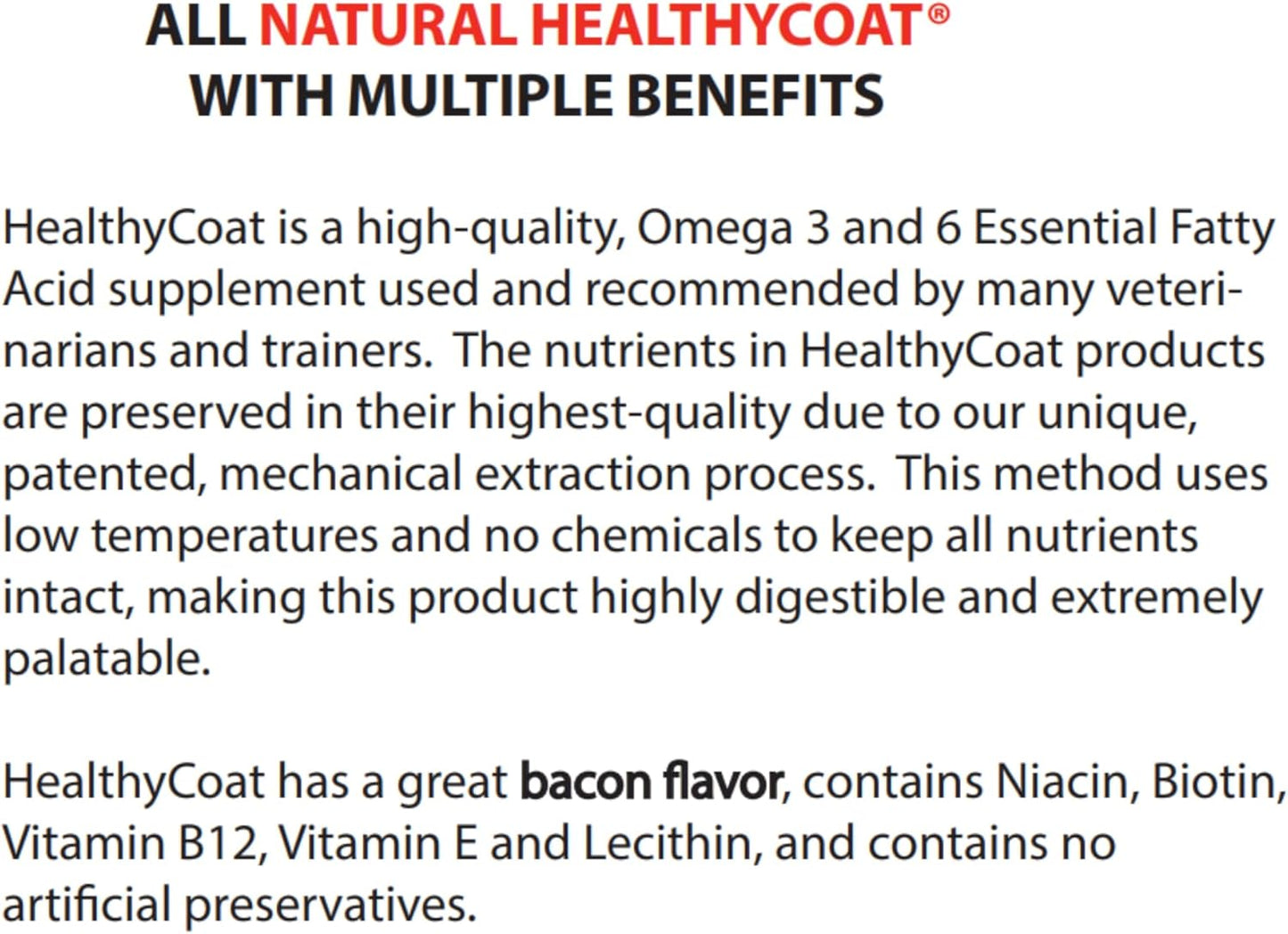 HealthyCoat Dog Food Supplement: Quart. Excessive Shedding, Itching, Hot Spots, Allergies, Immune System