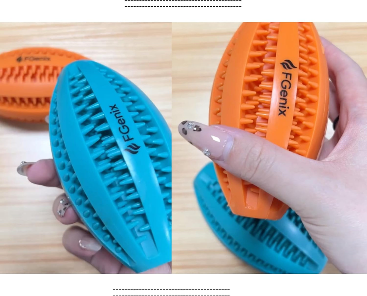 Indestructible Dog Toy Ball (Pack of 2) – Natural Rubber Tough Chew Toys for Aggressive Chewers – Durable Tug & Fetch Rubber Dog Toys – Safe, Dog-Friendly Interactive Dog Toys