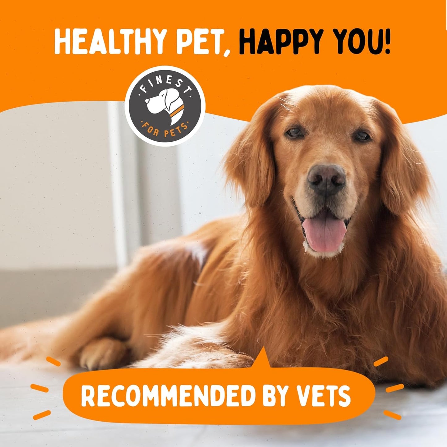 Omega 3 Fish Oil for Dogs - Finest For Pets Soft Gels for Skin & Coat, Itching, Shedding, Joints & Immune Health - 100% Pure Omega Fish Oil with EPA & DHA. Ideal for Medium to Large Dogs (180 ct)