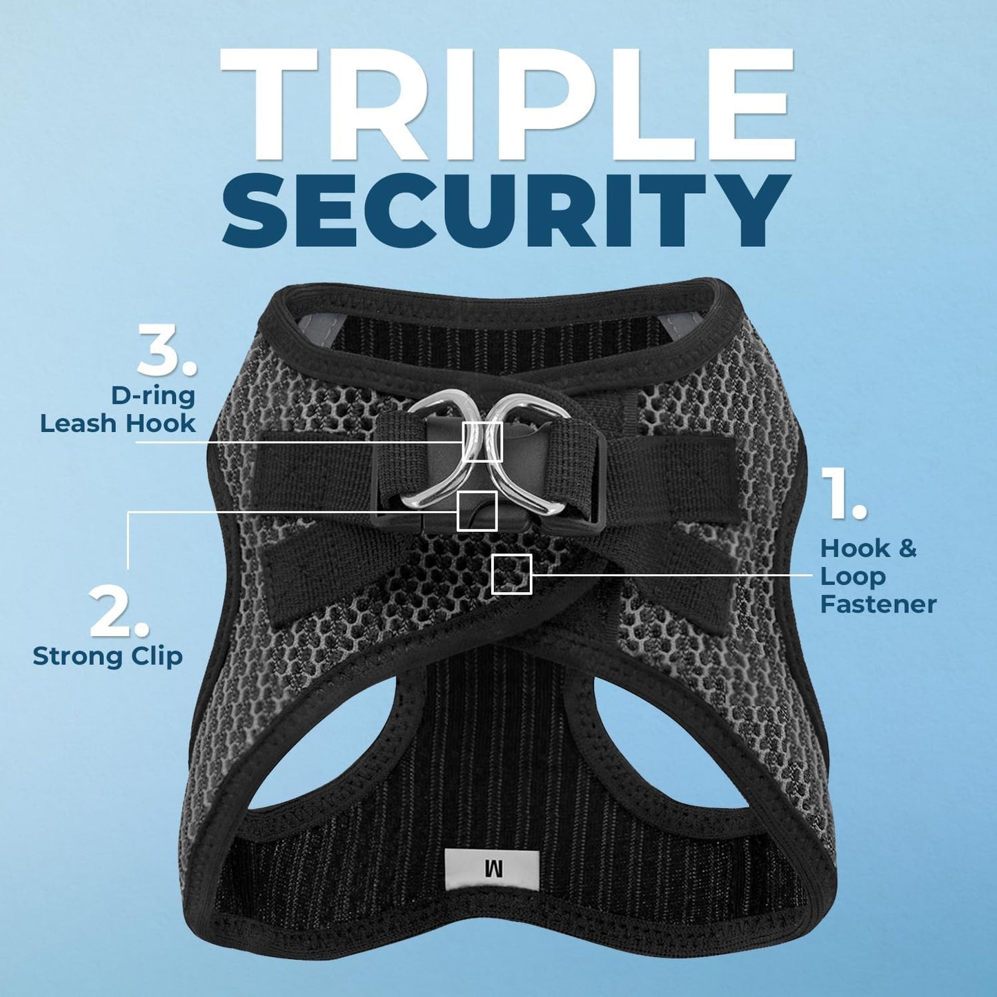Best Pet Supplies Voyager Step-in Air All Weather Mesh Harness and Reflective Dog 5ft Leash Combo with Neoprene Handle, for Small, Medium and Large Breed Puppies - Set (Gray 2-Tone), Small