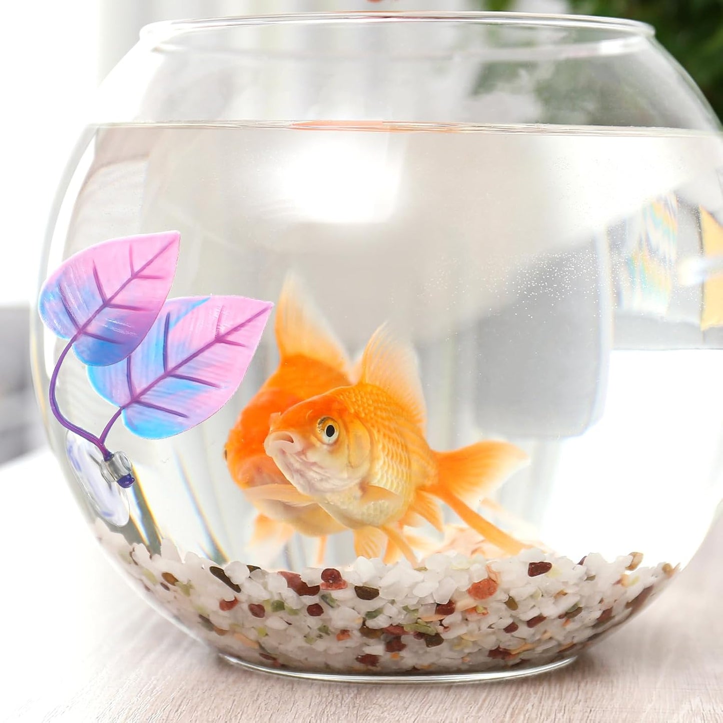 4 Pack Betta Fish Leaf Hammock, Soft Silicone Aquarium Decor, Simulates The Natural Habitat of Betta Fish for Betta Resting Breeding Hiding Playing, Fish Tank Ornaments