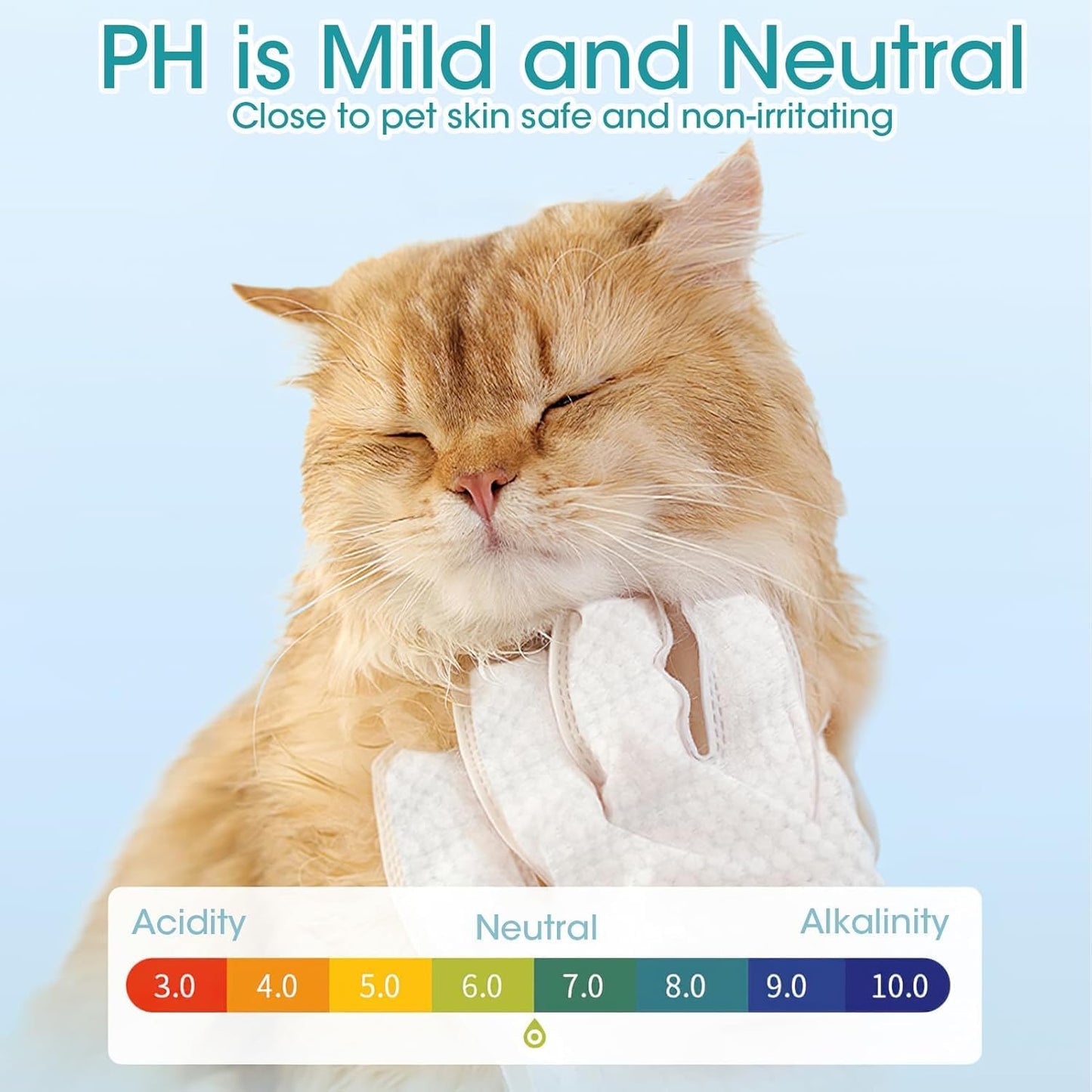 12PCS Pet Glove Bathing Wipes for Dogs Cats, Portable Thickened Safe Cleaning & Odor-Controlling Grooming Gloves, Nourish Fur Glove Wipes for Daily Care and Traveling, Rinse Free, Unscented. (2 Pack)