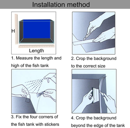 iTapnoom Ocean Floor Aquarium Background, Underwater Tropical Fish Coral Reef Aquatic Nature Plant Fish Tank Backdrop Decor, Polyester Fabric with 6 EVA Double-Sided Tapes 36x18 inches/90x45cm
