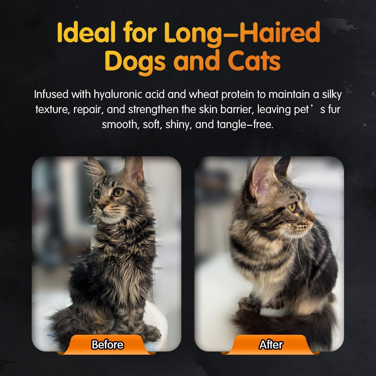 OPAWZ 02 LuxSilk Dog Shampoo, 2- in-1 Dog Shampoo and Conditioner, Reduces Shedding, Dematting, Deshedding, Removes Undercoat, for Long Haired, Silky Coat Dogs and Cats, 16.9 fl.oz/ 500ml