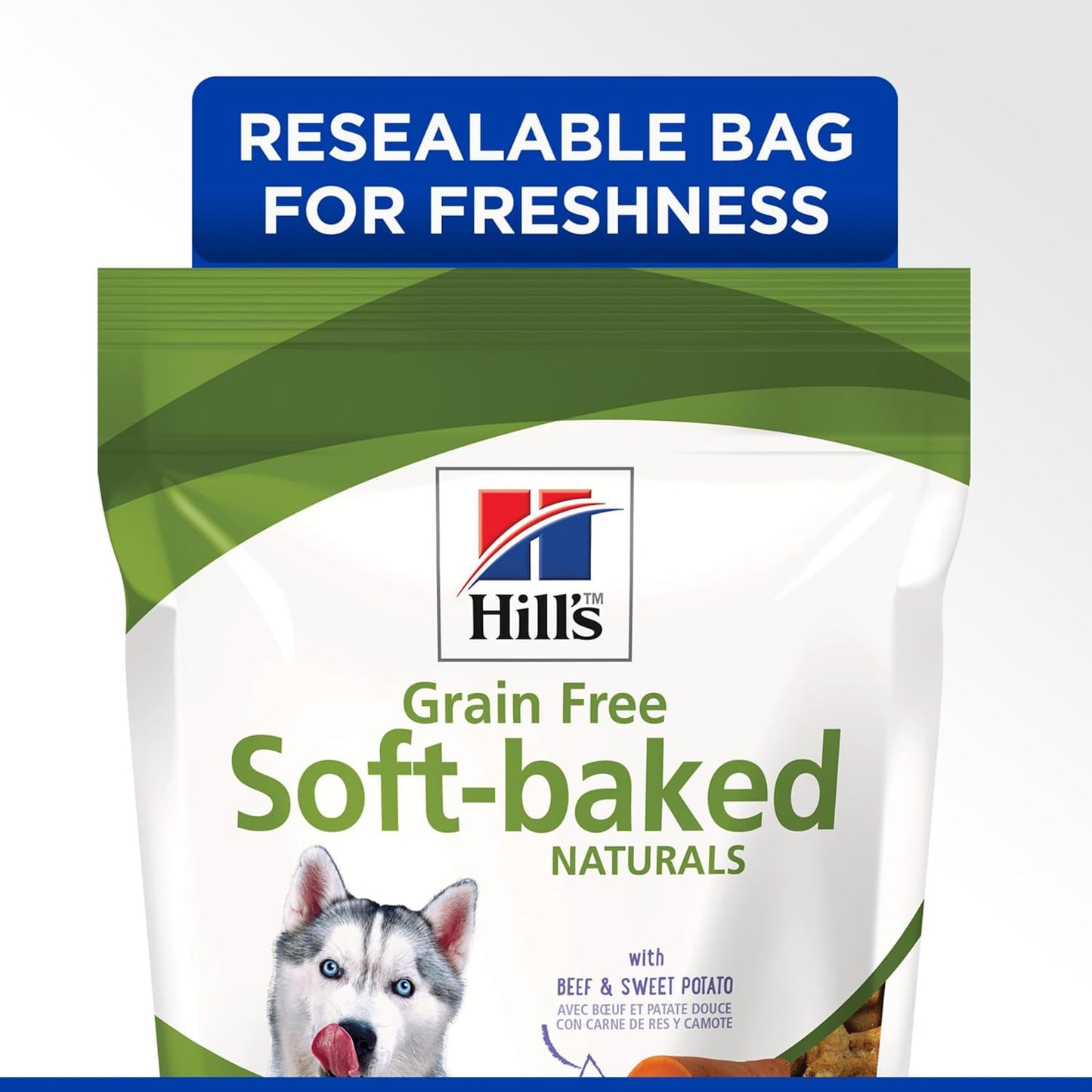 Hill's Grain Free Soft Baked Naturals, All Life Stages, Great Taste, Dog Treats, Beef & Sweet Potato, 8 oz Bag