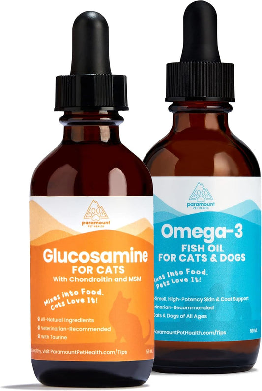 Cat Glucosamine and Omega 3 Fish Oil Bundle