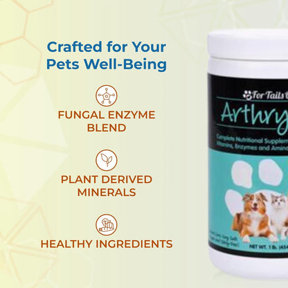 YOUNGEVITY Arthrydex Complete Nutritional Supplement | Vitamins Amino Acids Enzymes | Pets Healthy Bones & Joints -1 lb Canister