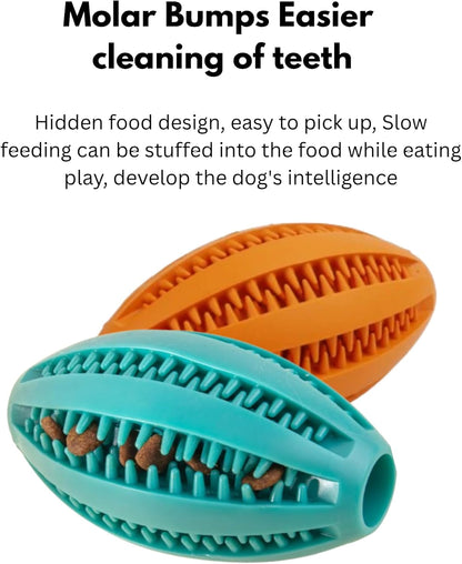 Indestructible Dog Toy Ball (Pack of 2) – Natural Rubber Tough Chew Toys for Aggressive Chewers – Durable Tug & Fetch Rubber Dog Toys – Safe, Dog-Friendly Interactive Dog Toys