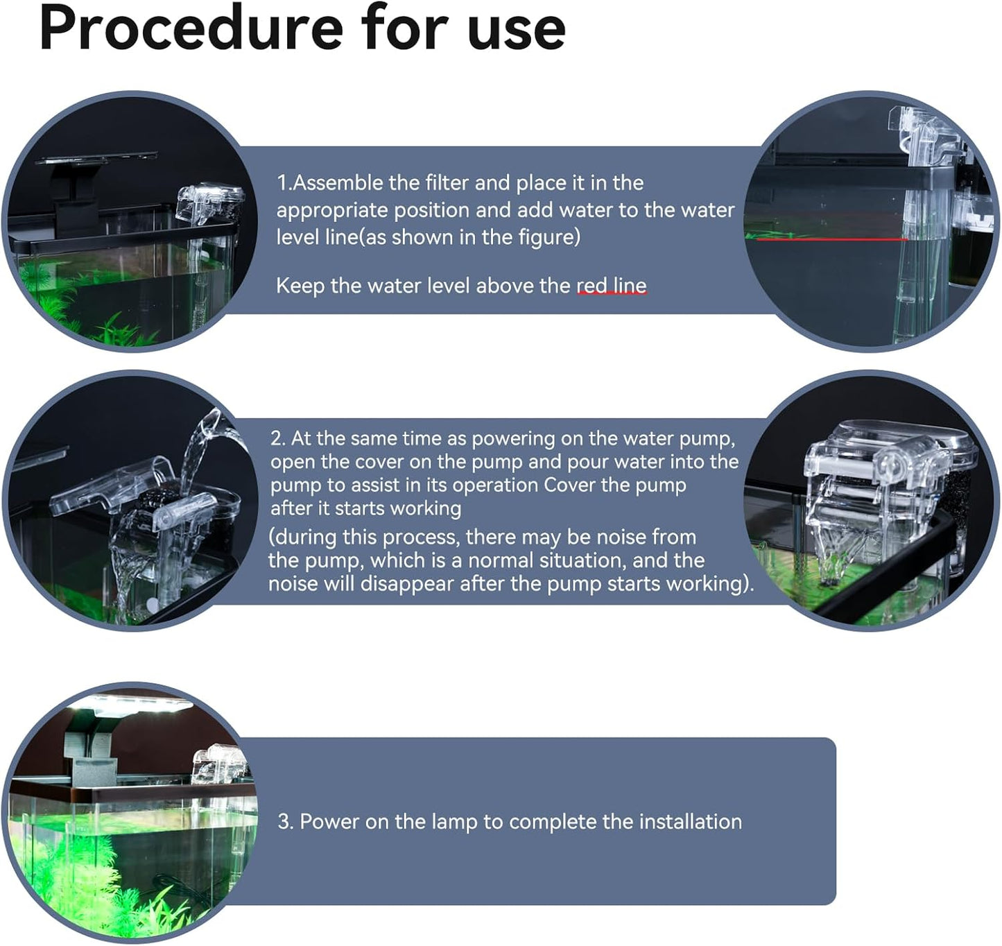 1.5 Gallon Aquarium Starter Kits - Plastic Fish Tank Kit Clear Beta Fish Tank Small with Filteration Oxygenation, Water Circulation, Lighting - Beginner's Gift for Guppy, Shrimp, Goldfish