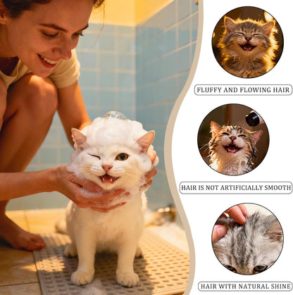 10 oz Hypoallergenic Cat Shampoo and Conditioner for Dandruff & Itchy Skin | Gentle Kitten Shampoo for Indoor Cats | Moisturizing Pet Shampoo for Cats & Kittens with Sensitive Skin (10 oz)