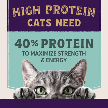 Natural Balance Ultra Protein Plus Dry Cat Food, Immune & Digestive Health Real Chicken & Chicken Meal Recipe with Nutrient-Rich Organs, High Protein Cat Food for Picky Cats - 2.5 lbs.