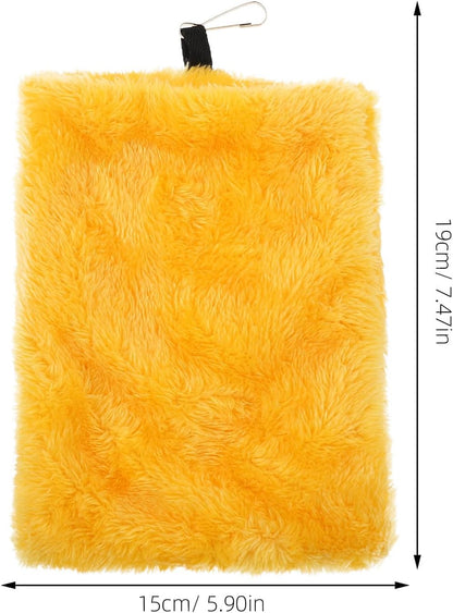 2Pcs Hamster Sleeping Bags and Squirrel Hanging Nests, Warm Flannel Pet Hammocks Cotton Lining, Portable Small Animal Beds for Cozy Cage Comfort