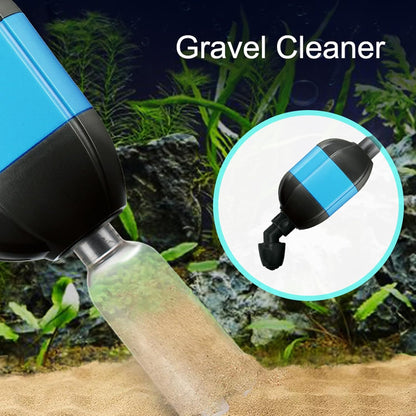 Carefree Fish 30W Electric Aquarium Gravel Cleaner with 6Ft Tubing 6IN1 Automatic Fish Tank Gravel Vacuum Water Changer Wash Sand and Water Circulation (for 20Gal~800Gal Fish Tank) 2.2Lb