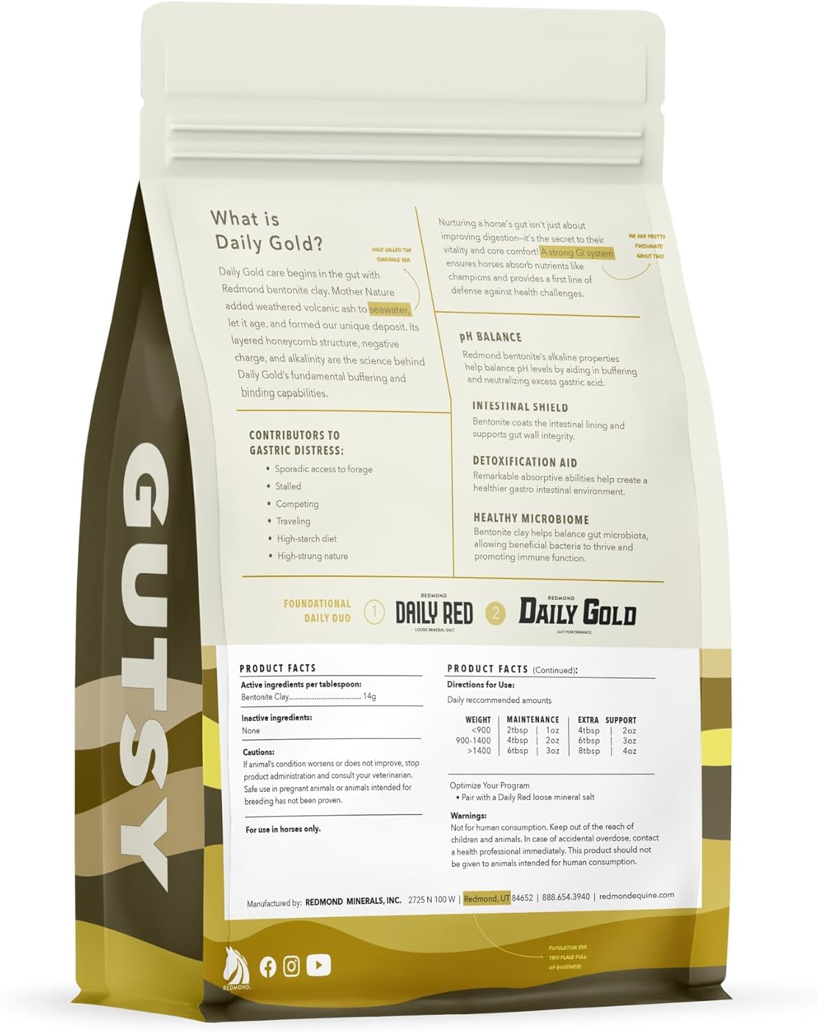 Daily Gold Stress Relief – Natural Digestive and Ulcer Supplement for Horses (5 LB)