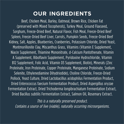 Instinct Raw Boost, Natural Dry Dog Food with Freeze Dried Pieces, High Protein, Whole Grain Recipe - Real Beef & Barley, 3.5 lb. Bag