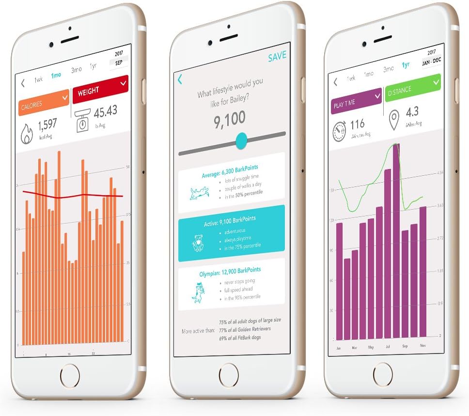 FitBark 2 Dog Activity Monitor | Health & Fitness Tracker for Dogs | Waterproof, Small & Leightweight (10 g) | Not a GPS Tracker