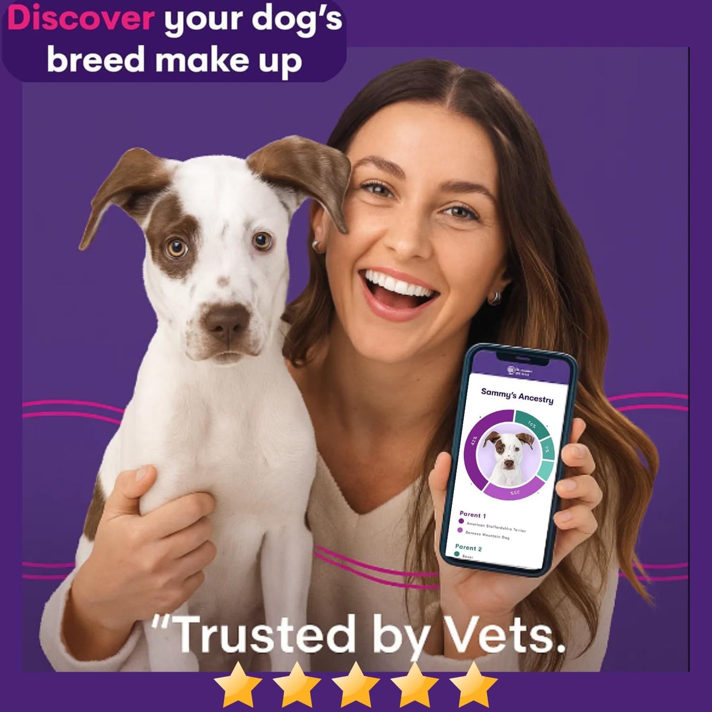 ORIVET GenoPet Dog DNA Test Kit | Vet-Approved | Identify 365+ Dog Breeds | Canine Ancestry & Genetic Health Traits | at-Home Swab | Results in 21–25 Days from Kit Arrival