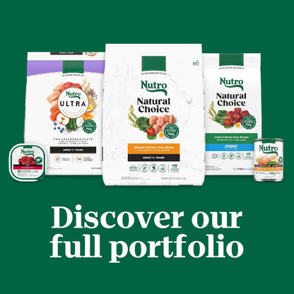 Nutro Hearty Stew Adult Natural Grain Free Wet Dog Food Cuts in Gravy Chicken Beef Variety Pack, 12.5 oz Cans (12 Count, Pack of 1)