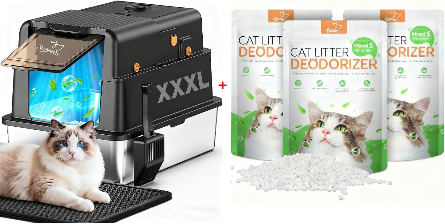 L8 Ultra Litter Box & Cat Litter Deodorizer