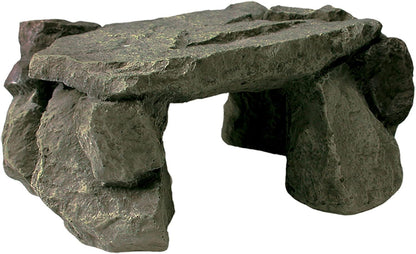 Zilla Pet Reptile Terrarium Shale Rock Den Décor, Basking Rock and Hide for Bearded Dragons and Other Reptiles, Medium