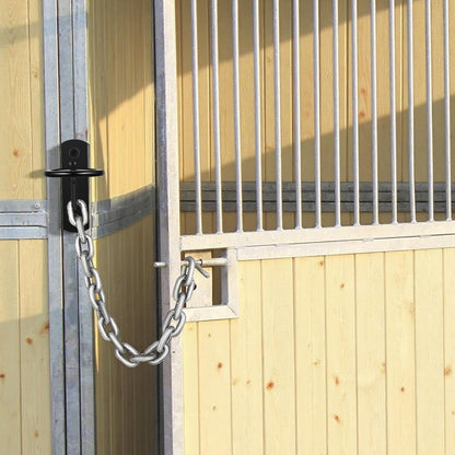 6 Pcs Bucket Hooks for Horses Black Metal Equestrian Water Bucket Hook Hangers Horse Stalls Feed Barn Farmhouse Supplies