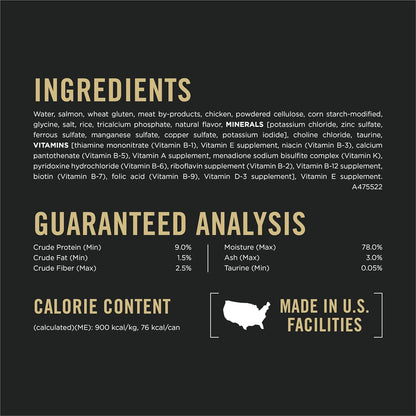 Purina Pro Plan Indoor Cat Food Indoor Balance Grilled Salmon Entree in Sauce - (Pack of 24) 3 oz. Pull-Top Cans